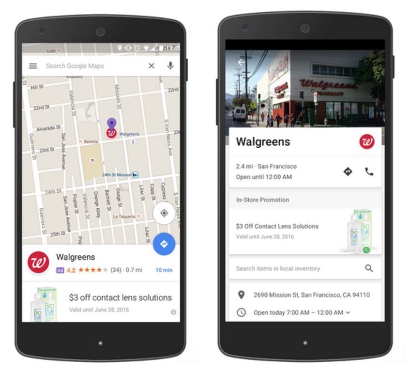 >Local Search Ads / Google Business Profil Quelle: Google