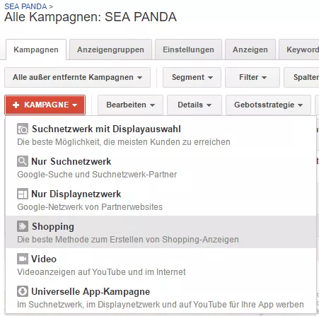 >Google AdWords Screenshot